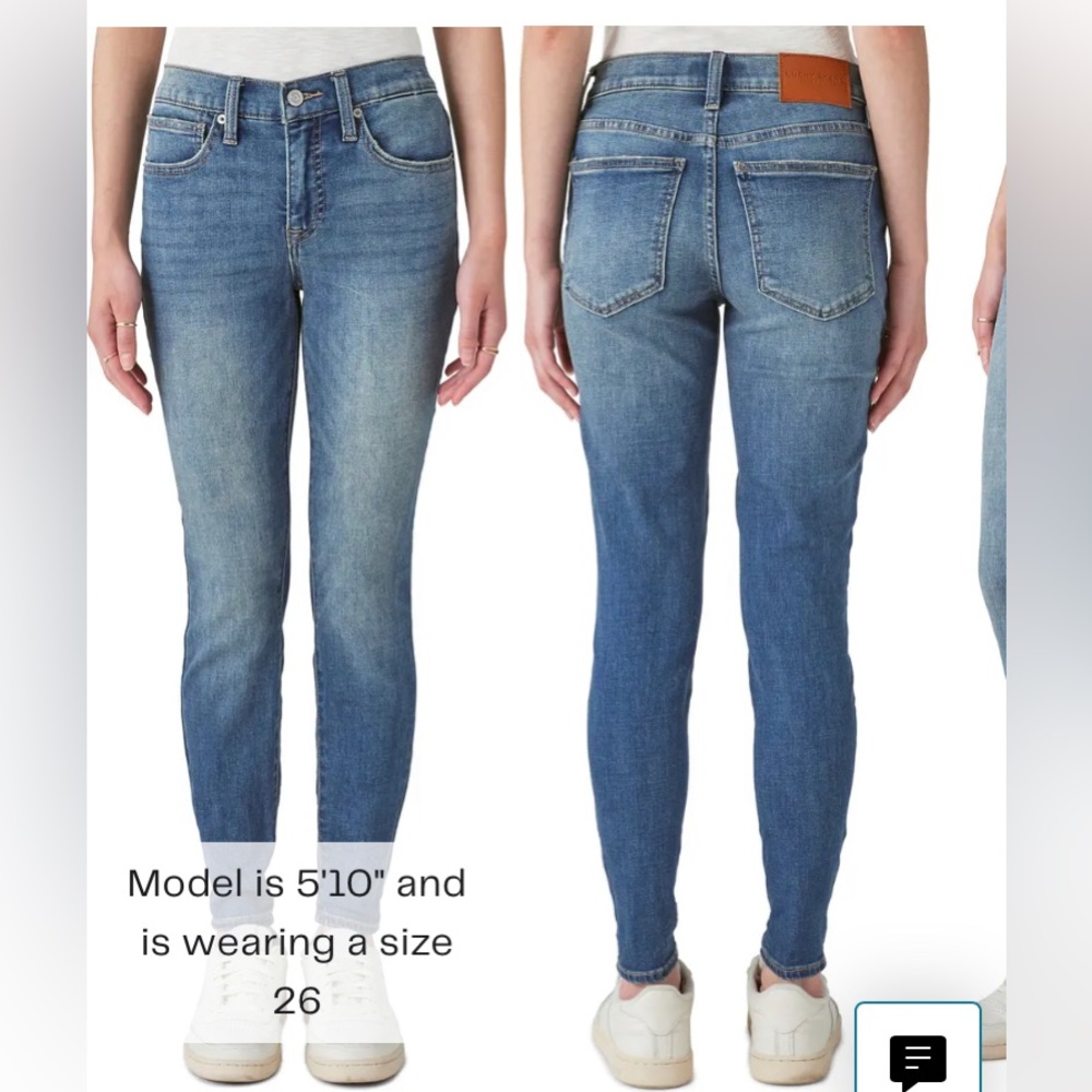 LUCKY brand “Ava” style Womens mid rise skinny jeans. Size 12/31 ankle